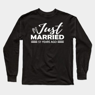 51th Wedding Anniversary - 51 years anniversary Long Sleeve T-Shirt